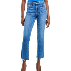 Paige Cindy High Rise Ankle Straight Jeans
